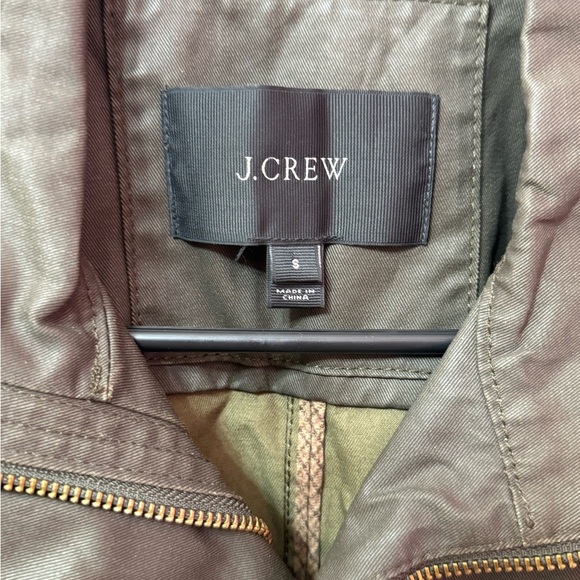 J Crew women's jacket, size S, olive color, without hood - Picture 3 of 4